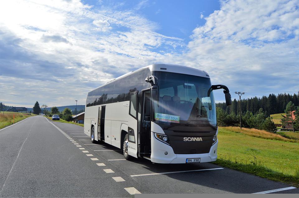 One of our charter buses