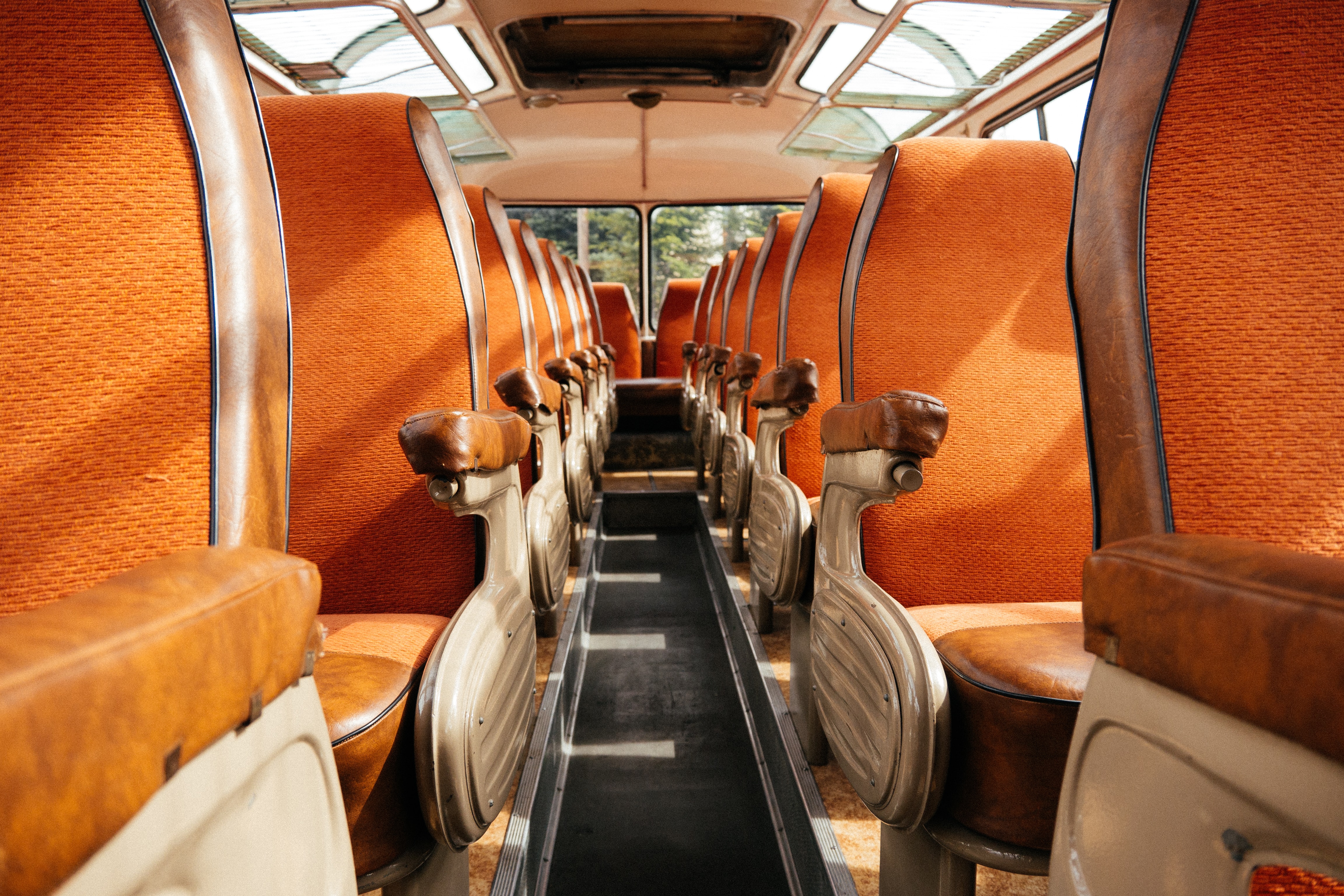shuttle bus interior